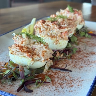 Lobster Deviled Eggs