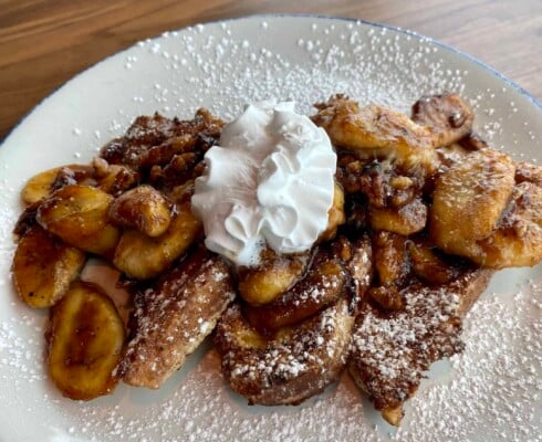 Bananas Foster Brioche French Toast
